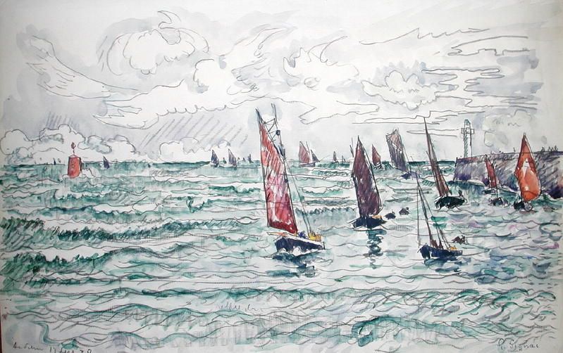 Paul Signac Audierne, Return of the Fishing Boats